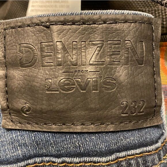Levi’s Denizen Slim Straight Fit Blue Jeans size 36x34see pics re measurements - Picture 4 of 14